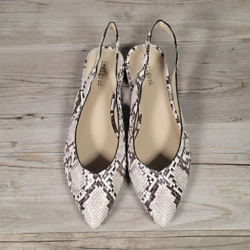 NWOB Indigo Rd. Gabrie Slingback Flats Women's Shoes Sz 7M